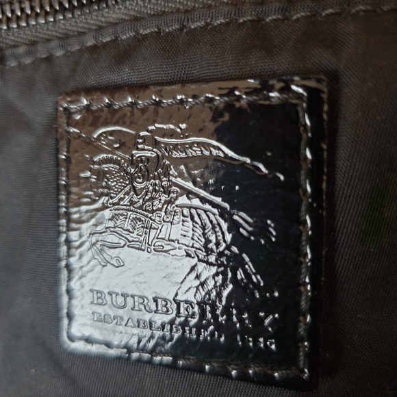 Burberry Foley White/Black/Gray Floral Beat Medium Check Satchel - Picture 8 of 16